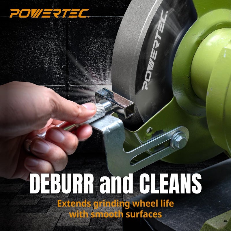 POWERTEC Grinding Wheel Dresser for Bench Grinder Wheel, Diamond Dresser, Diamond Dressing Tool for Deburring Use on Aluminum Oxide, Silicon Carbide Grinding Wheel to Smooth Grinding Surface - 71003 - Image 4